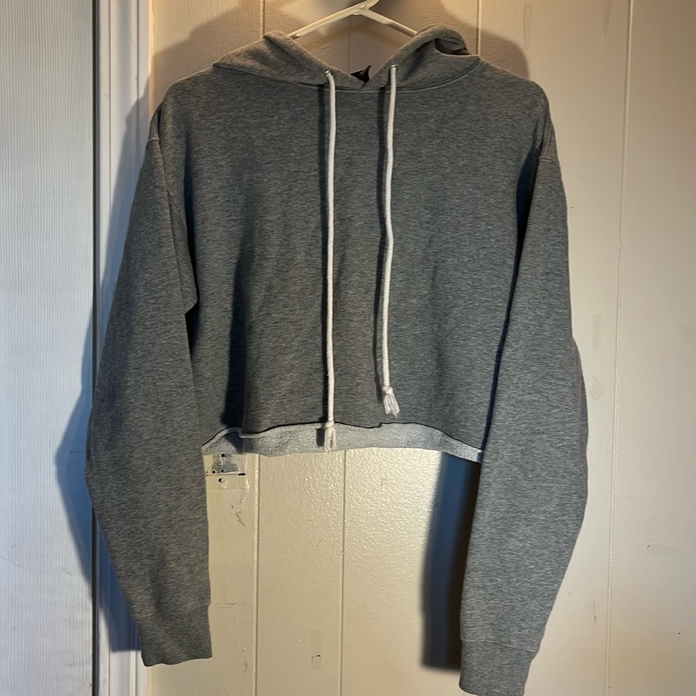 Heather gray wild fable cropped sweatshirt